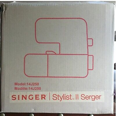 SINGER OVERLOCK SERGER SEWING MACHINE #14J250 NEW CRAFTS OVERLOCKING EDGE  NEW