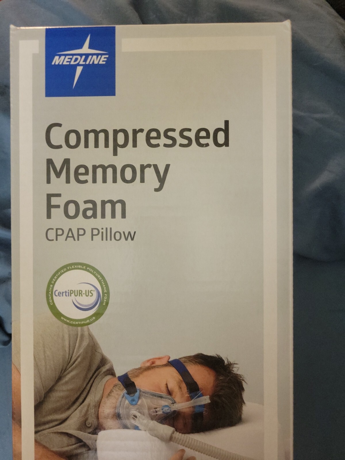 NEW MEDLINE CPAP MEMORY FOAM PILLOW WITH WASHABLE PILLOWCASE eBay