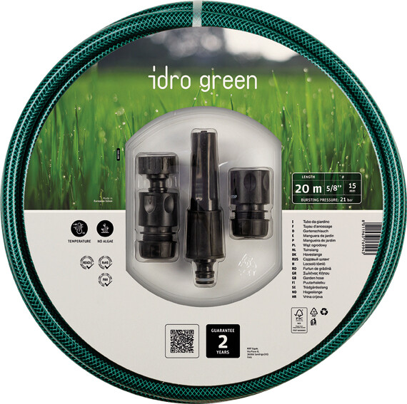 Fitt Manguera Idro Green kit 25 m x 15 mm
