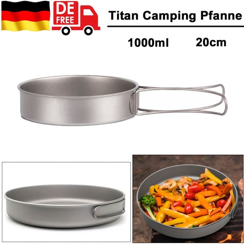 1000ml Titan Camping Bratpfanne mit Klappgriff Outdoor Pfanne Kochtopf 20cm eBay