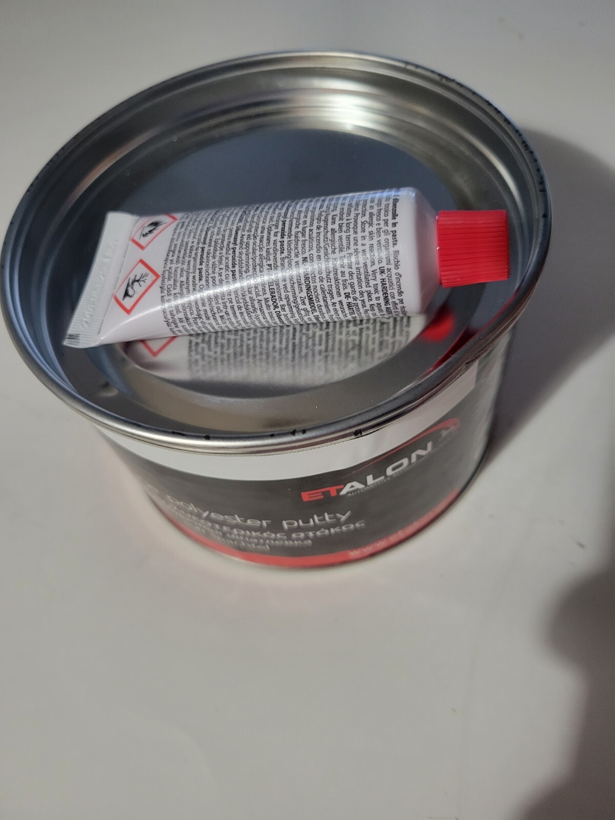 **35.27oz ETALON Icing Auto Body Extra Fine Finishing Putty WHITE HARDNER *** eBay