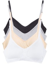 Kalon 4 Pack Demi Padded Bralette Adjustable Straps