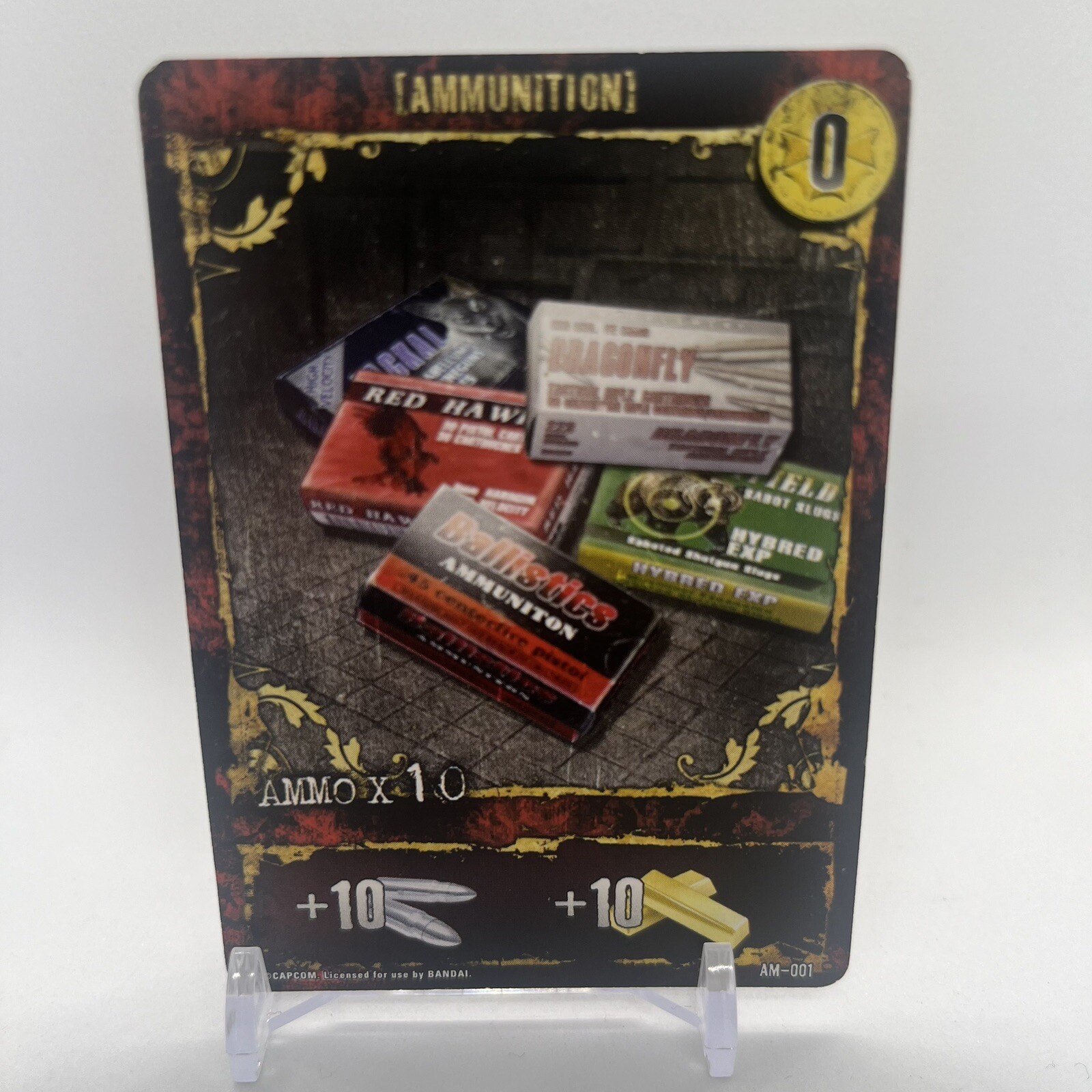 Ammunition Replacement Card For Resident Evil Deck Building Game (Bandai, 2010)