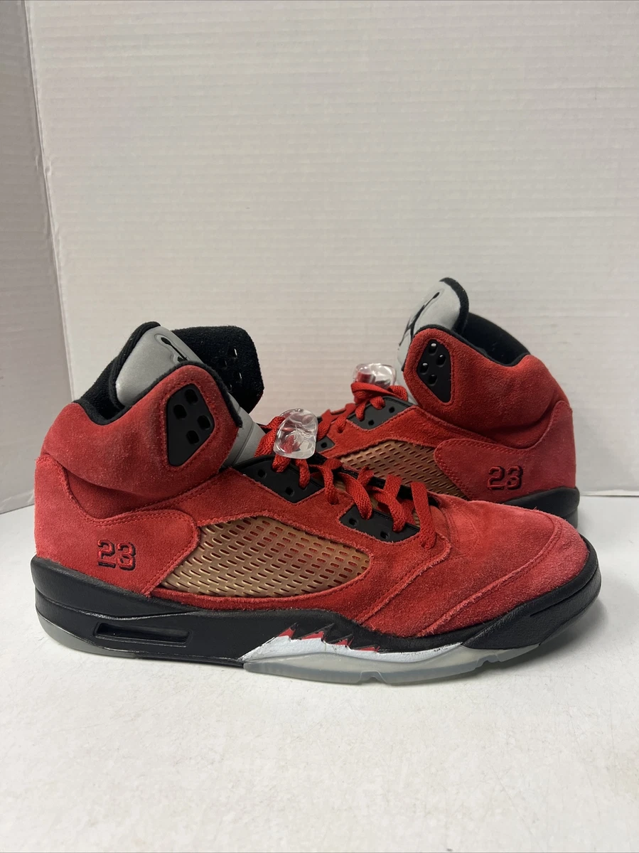 Jordan 5 Retro Raging Bull Pack - Red Suede 2009 Size 12 Brand New  136027-601