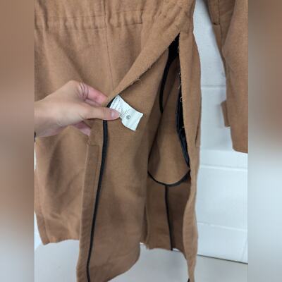 RTR Jason Wu Collective Drawstring Wool Coat xs (0-2) Peacoat