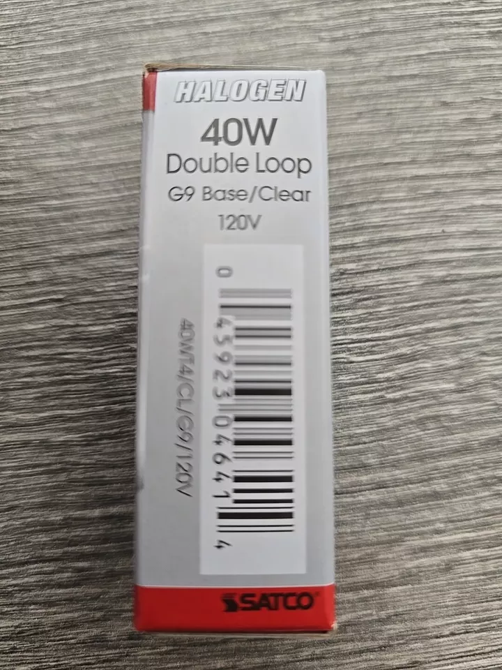 Satco Double Loop 40W G9 Base Clear 120V S4641 4 Units - Image 2 of 2