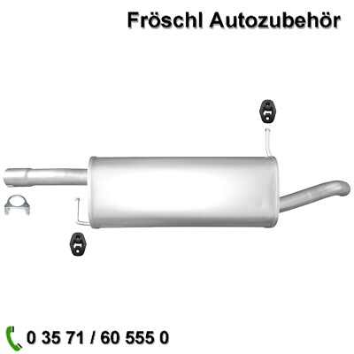 für Ford Fusion 1,6i 16V 101Ps FYJA FYJB Endtopf Auspuff Anlage Anbausatz ESD a*