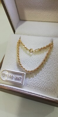Collana oro giallo 18 kt Unisex catena a maglia 50 cm 3.80 gr | Gioielli Tosti
