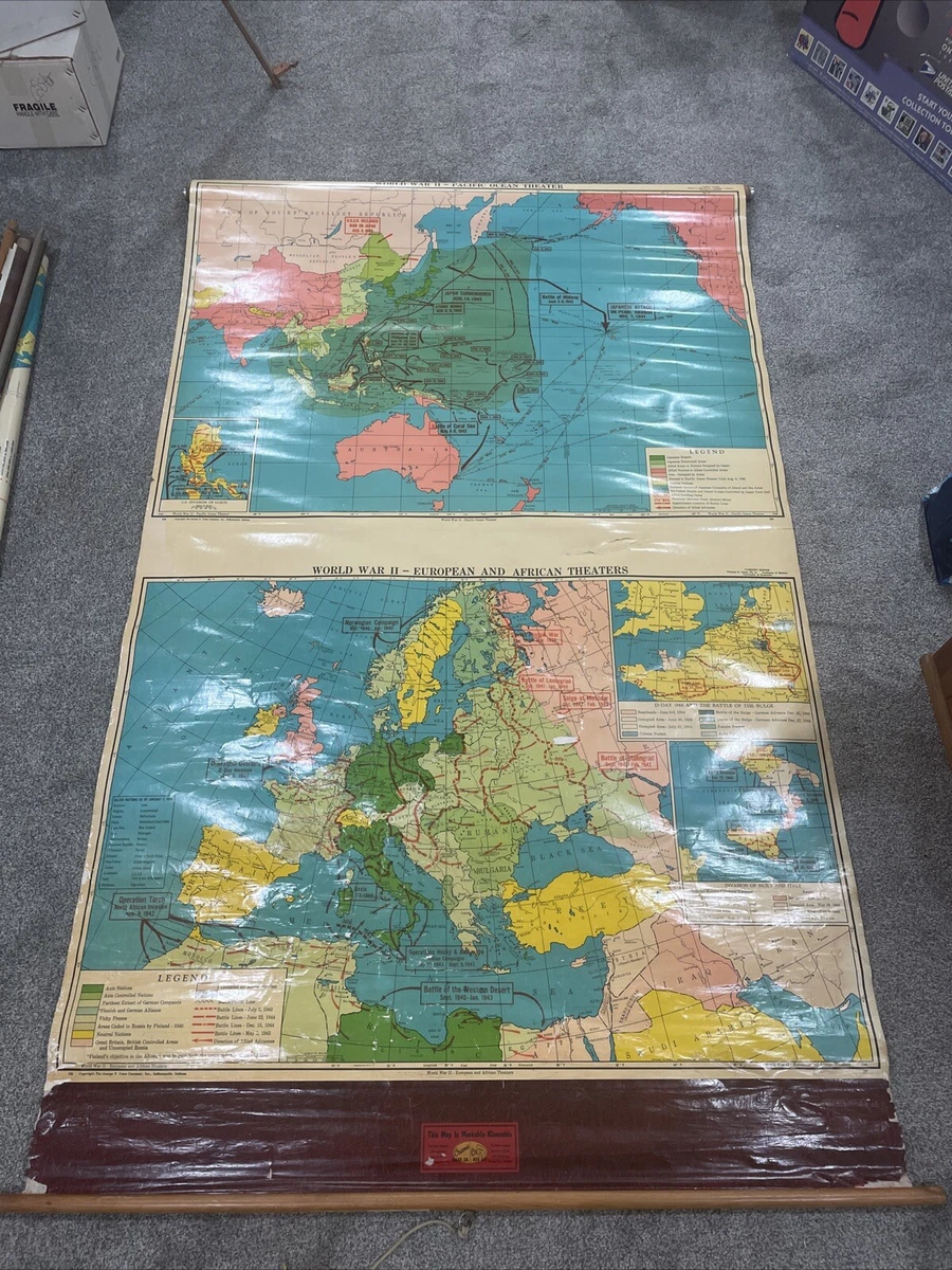 World Antique Maps 1950-1959 for sale | eBay