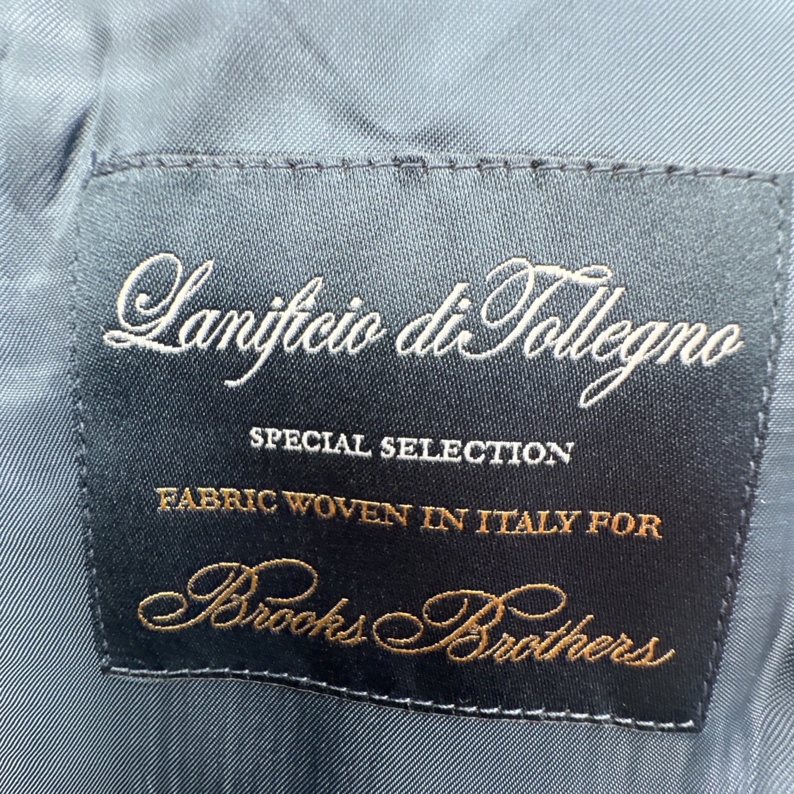 Brooks Brothers 1818 Regent Lanificio di Tollegno Blue Wool Blazer Jacket Sz 41R thumbnail 12