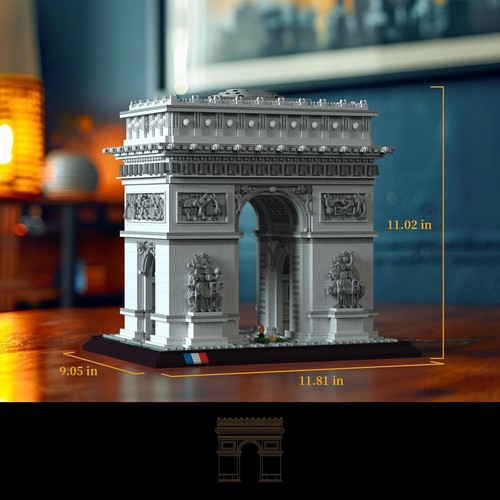 Arc de Triomphe Architectural Model Kit 4436PCS - Travel and Art Enthusiast Gift - Picture 5 of 10