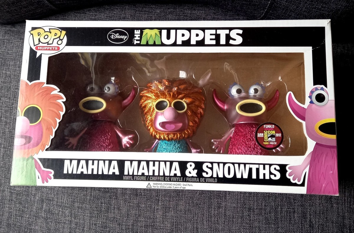 Funko Pop Vinyl Figure Mahna Mahna & Snowths 3-Pack Metallic SDCC