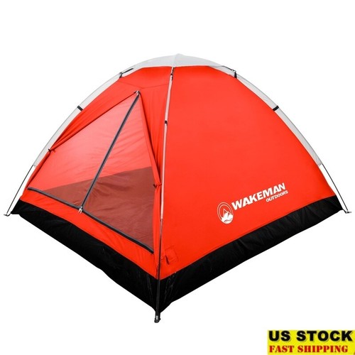 2-Person Dome Tent Waterproof Lightweight Camping W/ Rain Fly Mesh Window New