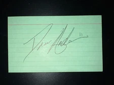 Drew Anderson, BREWERS (2006 Debut) SIGNED 3x5 Index Card (HS)