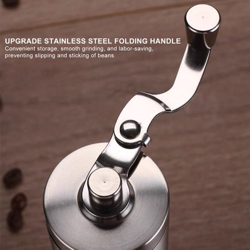 Hand Manual Coffee Bean Grinder Stainless Steel Conical Burr Portable Travel AU - Picture 7 of 11