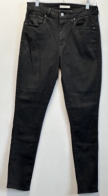 Levi's 721 Women s Sz 31x30 (29x29) High Rise Skinny Black Denim Jeans