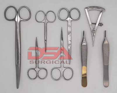 Blepharoplasty Instruments Eye Ophthalmic Plastic Micro Surgery Set of 8 PCs