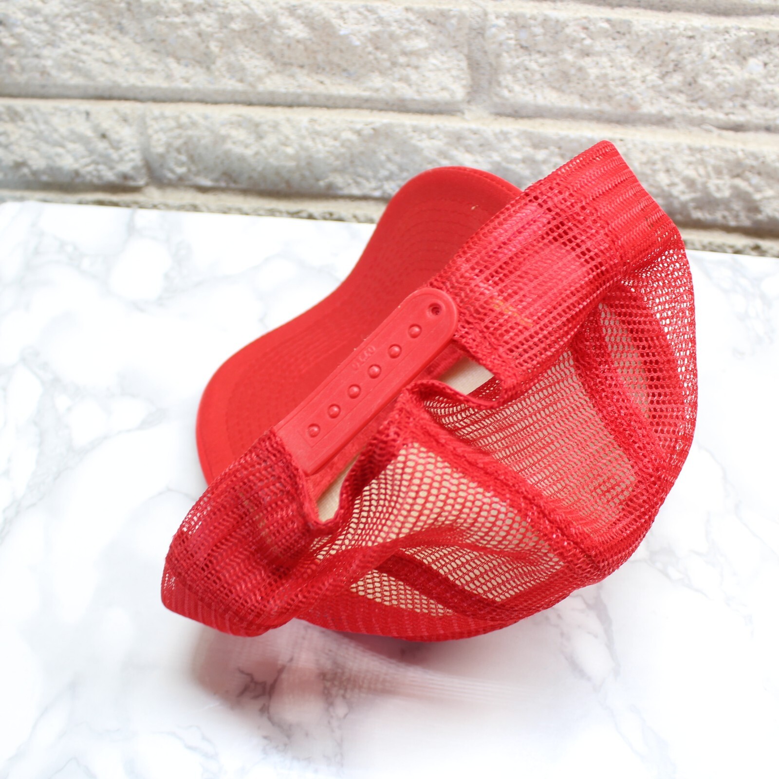 Otto Trucker Ball Cap Hat Solid Red Snapback One … - image 4