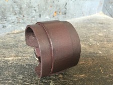 Unisex Punk Wide Genuine Leather Brown Belt Wristband Bangle Cuff Bracelet US