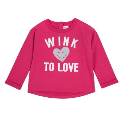Chicco Sweatshirt für Mädchen Wink to Love rosa 80
