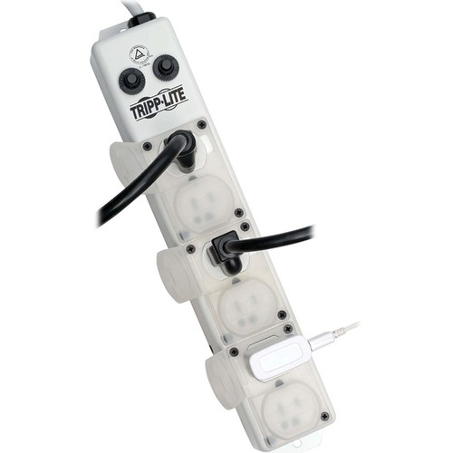 Tripp Lite Safe-IT Power Strip Medical Hospital Antimicrobial 120V 6 Outlet - Bild 6 von 6