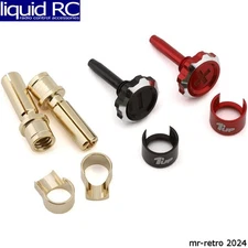 1UP Racing 190445 Lockdown Adjustable Bullet Plug Grips W/4mm Bullets