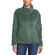Eddie Bauer Womens Sweater Pullover Long Sleeves Cable Knit Soft Cozy - S