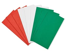 Bulk Christmas (125-Sheets), Red, Green, and White Tissue Paper 