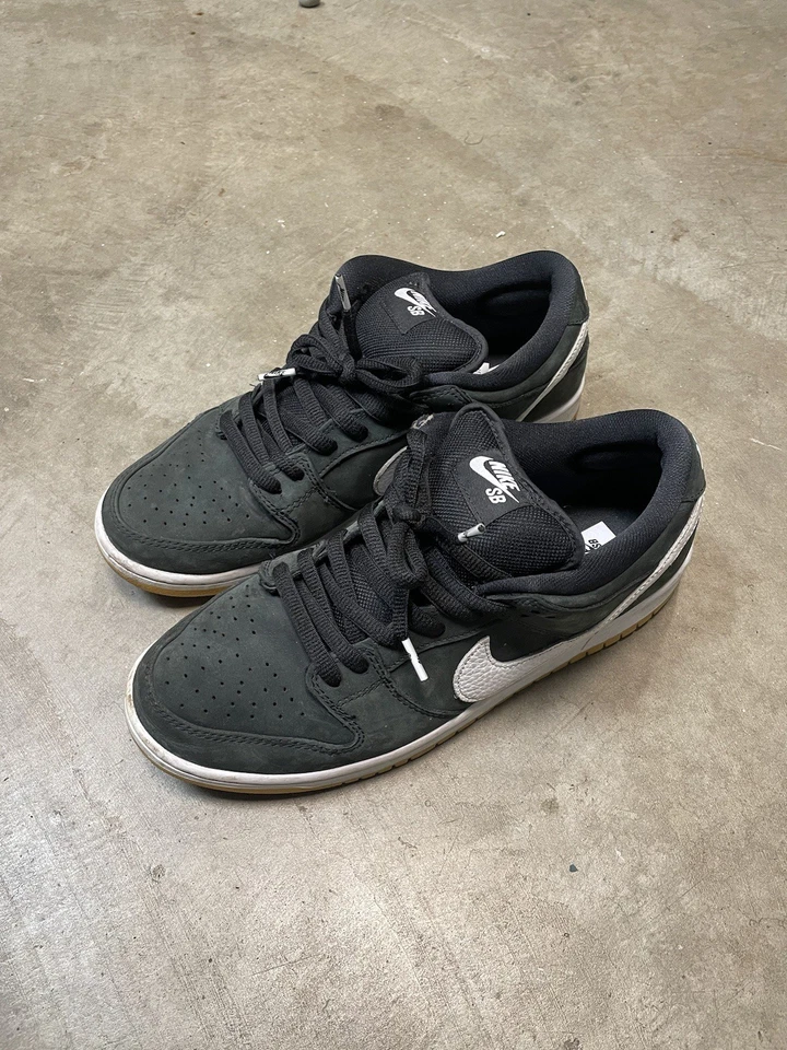 11,5 Nike SB dunk low pro черная резинка с белыми акцентами - Изображение 4 из 4