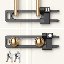 Keyed Cabinet Lock, 2 Locks 4 Keys, Key Alike, Childproof Drawer Latch