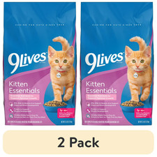 (2 pack) 9Lives Kitten Essentials Chicken & Ocean Fish Dry Cat Food, 2.5lb Bag 7.60 per pound