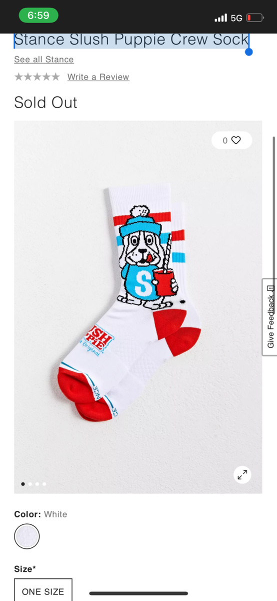 STANCE Brand Slush Puppies Crew Sock View 2