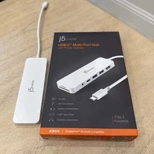 j5 create USB-C Multi-Port Hub USC-C Hub with Power Delivery JCD373