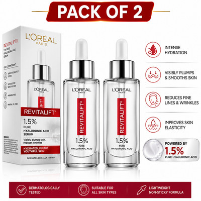 L'Oreal Revitalift 1,5 % Hyaluronsäure Serum 15 ml 2er Pack kostenloser Versand