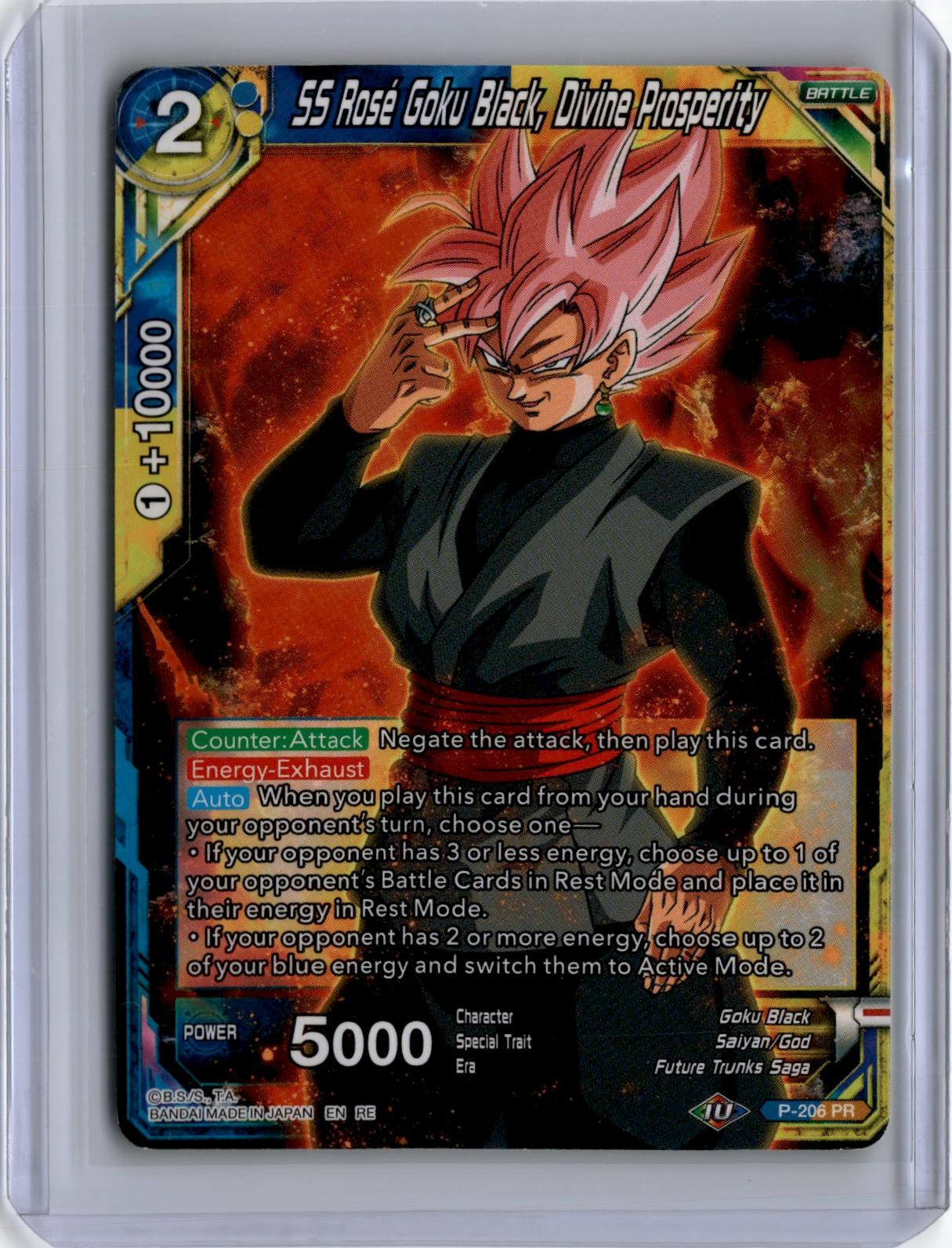 SS Rose Goku Black, Divine Prosperity P-206 Mythic Booster for