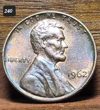 1962 Lincoln Memorial Penny, Cent, Variety Error, Doubled Die Reverse