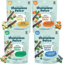 New Dental Chews for Dogs Variety 4-Pack Grain-Free Fast Shipping