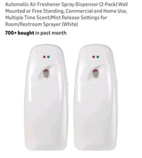 Automatic Air Freshener Spray Dispenser 2-Pack Wall Mounted or Free Standing