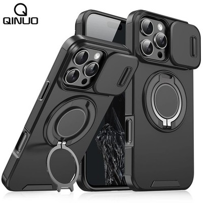 Hülle For iPhone 17 16 15 14 13 12 11 Pro Max mit Ring & Kamera Slider