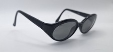Vintage Elizabeth Arden Black Oval Hong Kong Sunglasses FRAMES ONLY
