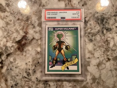 The Leader PSA 10 GEM MINT 1990 Marvel Universe #70 PSA 10 POP Is 102. RARE CARD
