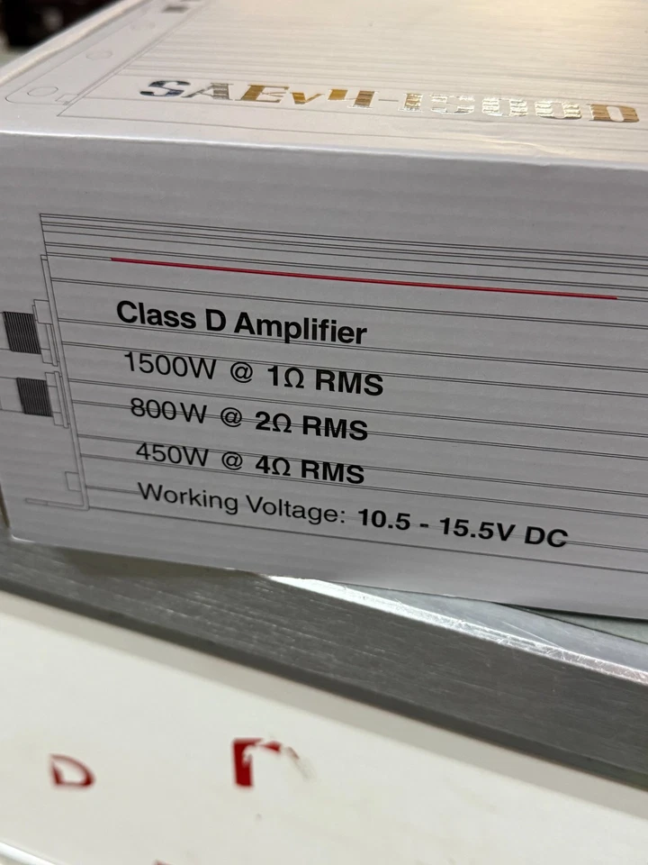 Amplificador Coche Sundown Audio SAE Versión 4 1500W RMS Digital Clase D Mono Bloque Foto 2 de 4