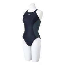 Mizuno Women s Training Competitive Swimsuit Medium Cut N2MA277593 Black/Brown