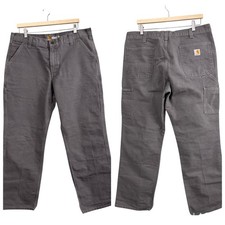 Carhartt Men's Loose Fit Washed Duck Utility Work Pant Grey 101710-039 Sz 36x30