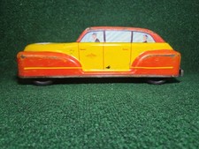 Vintage 1950S WOLVERINE 13 INCH Tin Toy Taxi With Push Down Motor