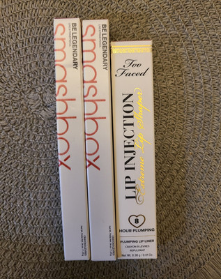 Too Faced Lip Injection Extreme Lip Shaper Plumping + Smashbox Lip Liners (2)