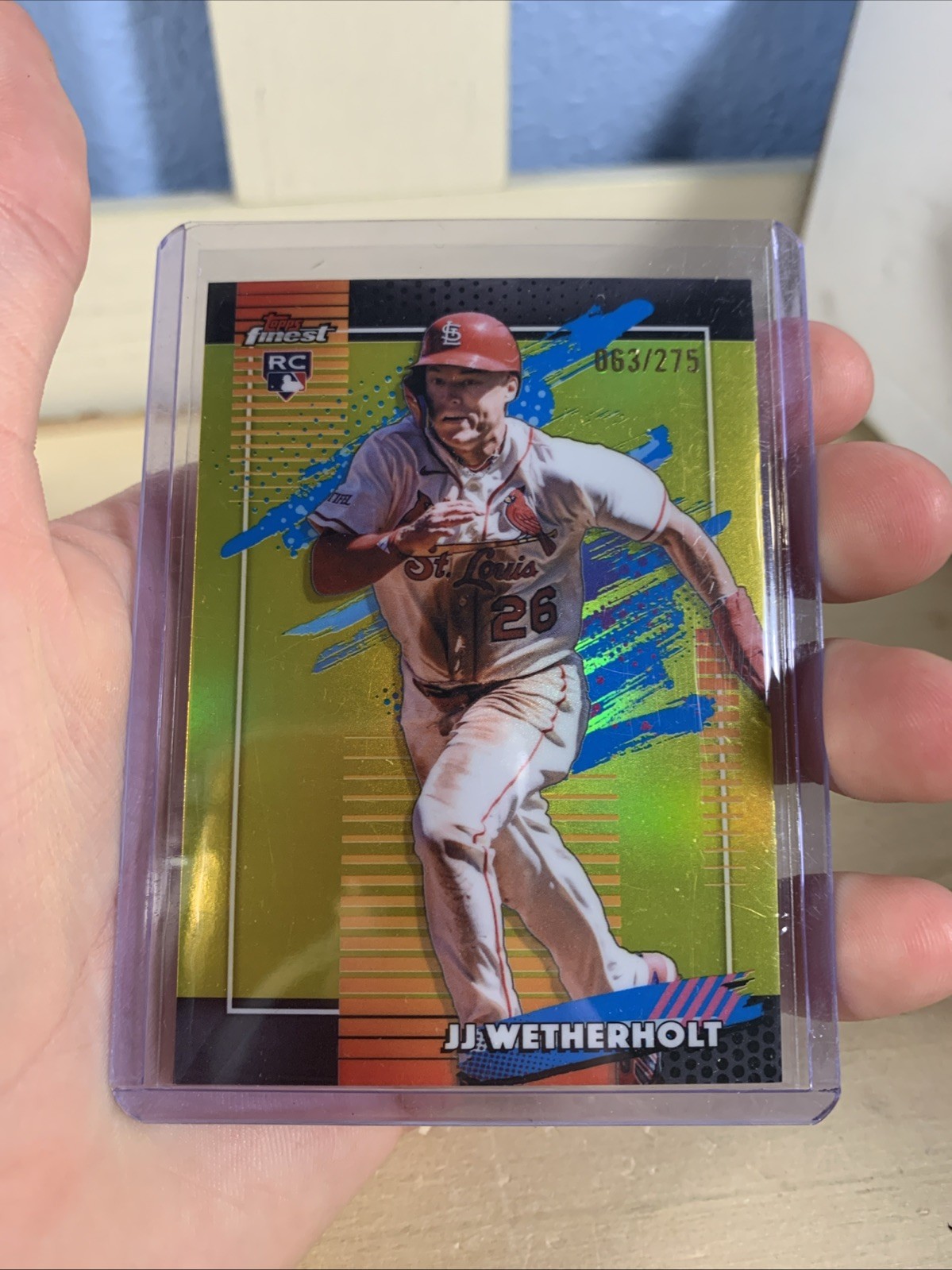 2026 Topps Finest - Uncommon JJ Wetherholt #127 Yellow Refractor /275 (RC)