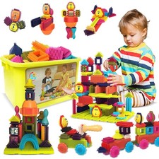 Building Blocks- STEM Interlocking Building Blocks- 50 pc Playset-Development...
