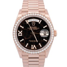 PAPERS Rolex Day-Date President EISENKIESEL DIAMOND 36mm Rose Gold 128345RBR BOX