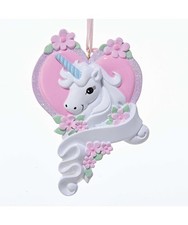 Unicorn Ornament W8285 w